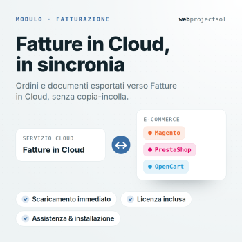 Modulo sincronizzazione con Fatture in Cloud