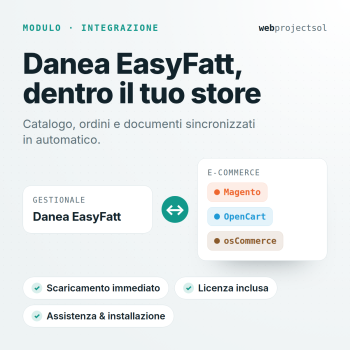 all-Modulo interfacciamento Danea EasyFatt e Magento/OpenCart/osCommerce
